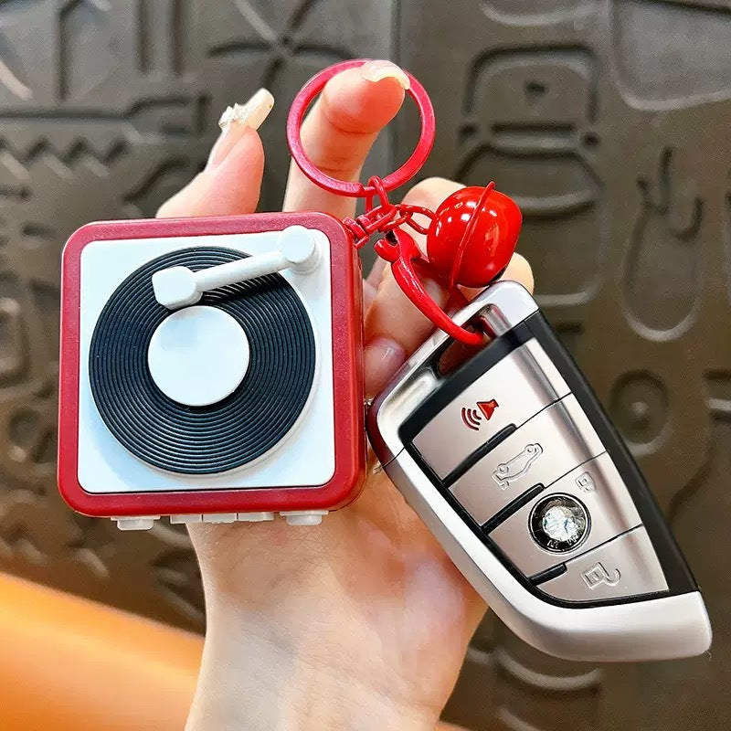Retro Player Musical & Voice Recorder Keychain