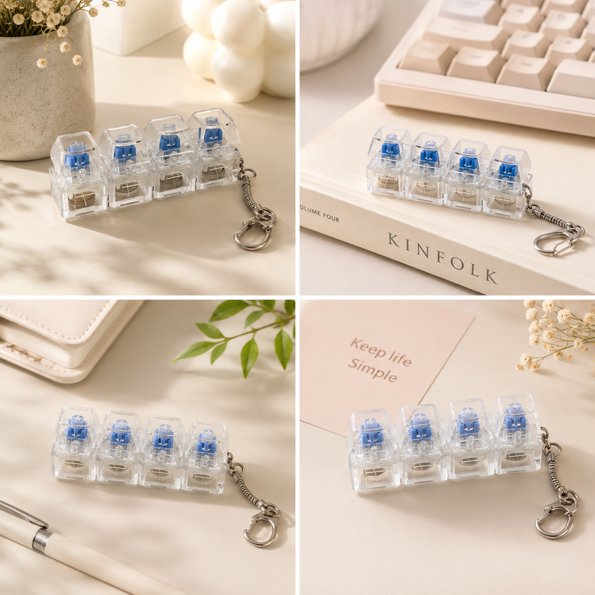 Keyboard Clicker Keychain