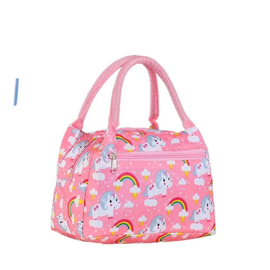 Printed Flower Lunch Bag