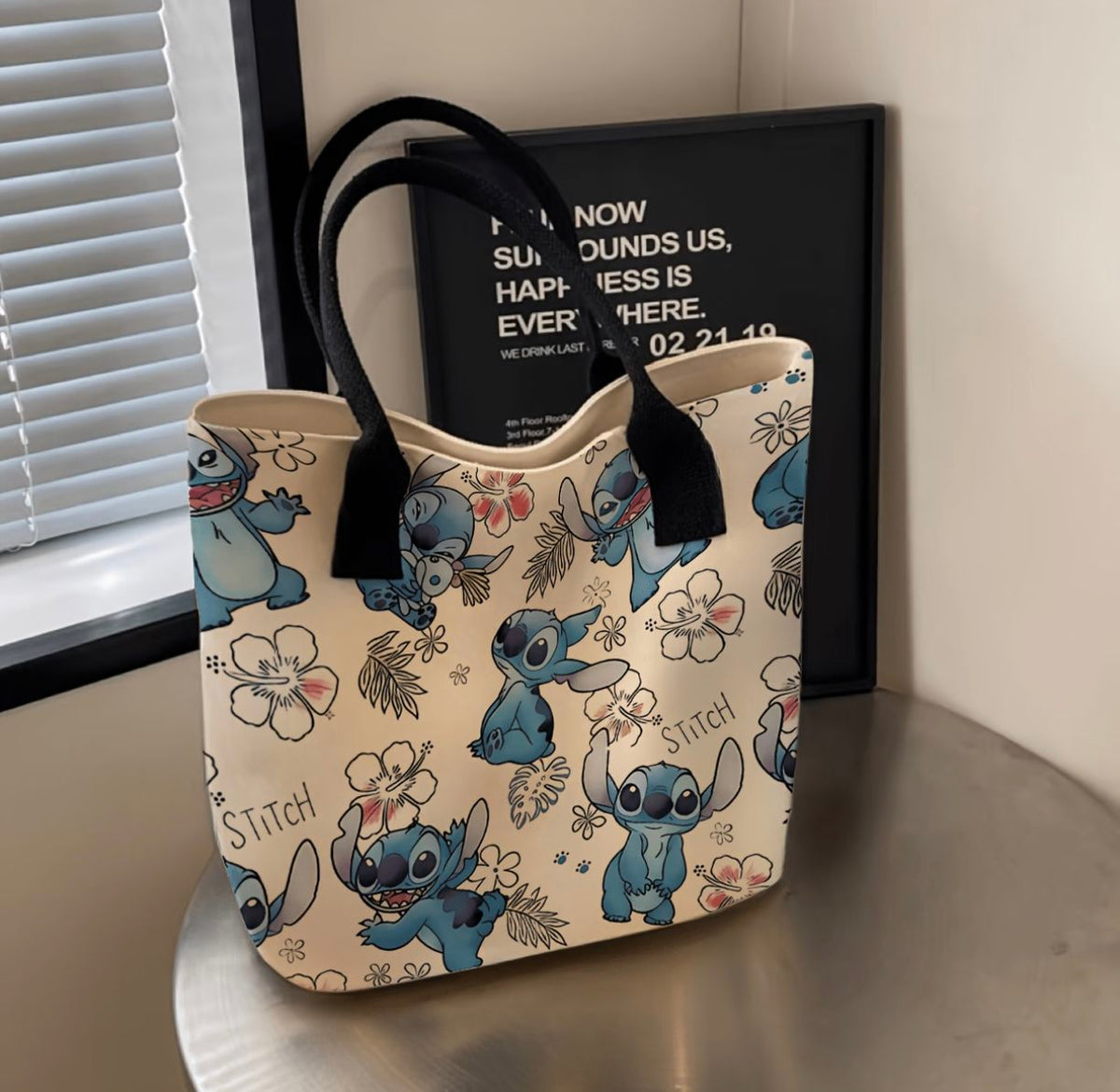 Disney Stitch Canvas Tote Bag