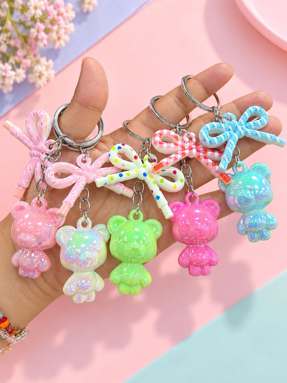 Teddy UV Charm Keychain
