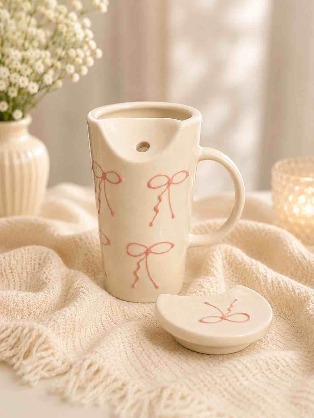 Pink Bow Tumbler