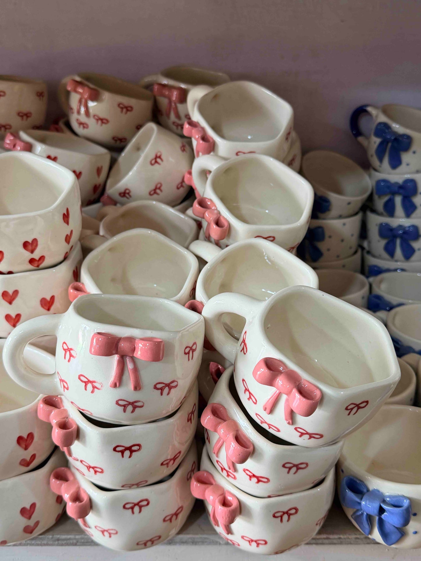 Pink Large Bow Coffee Mug
