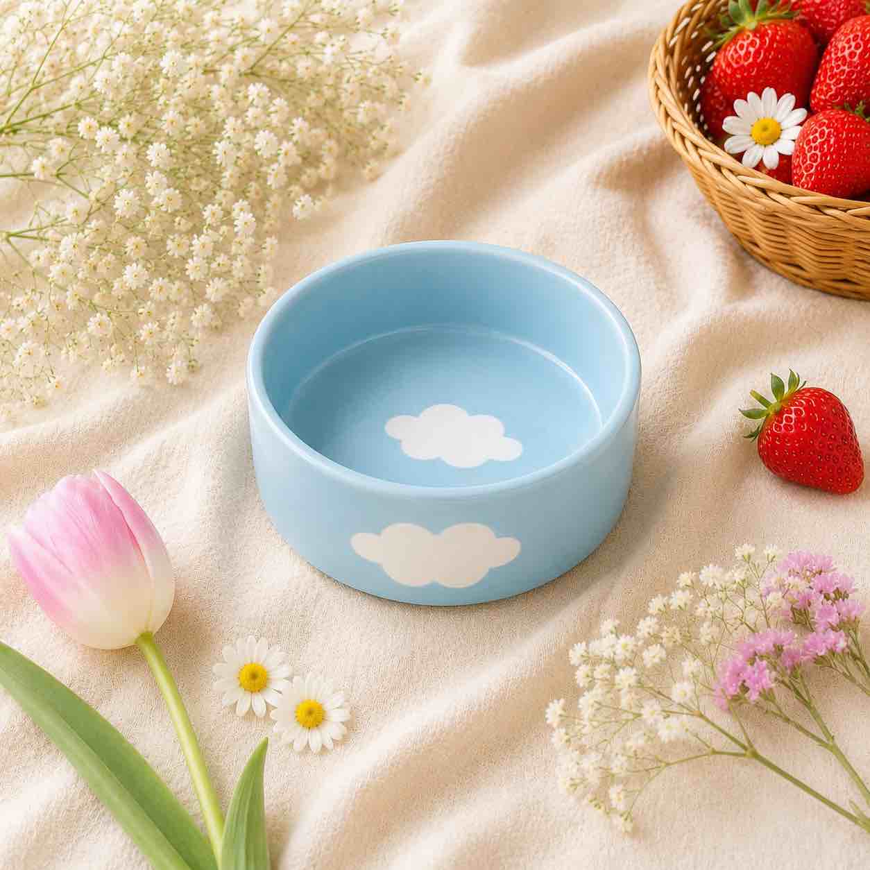 Sky Blue Ceramic Bowl