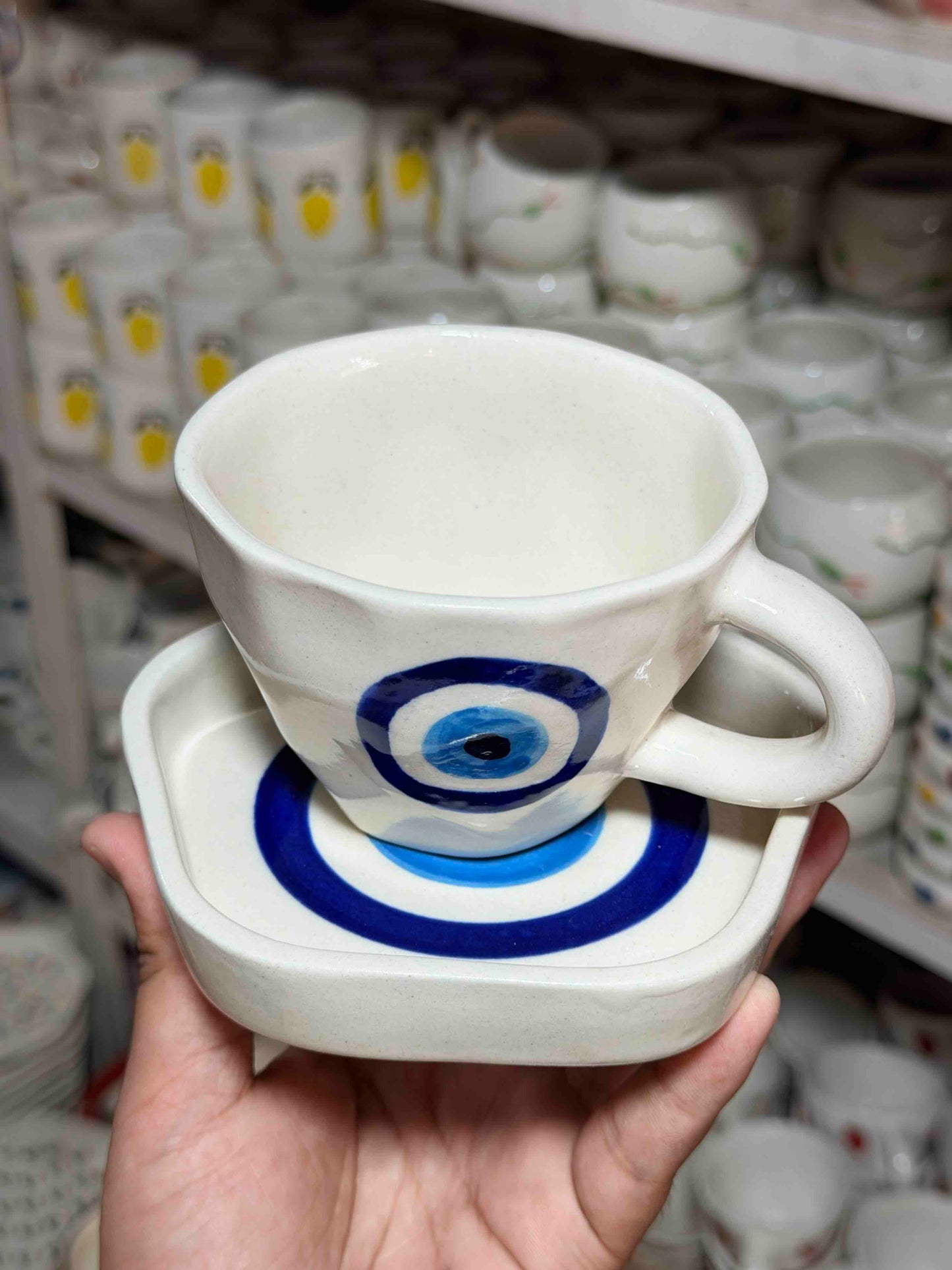 Nazar Na Lage Mug and Saucer