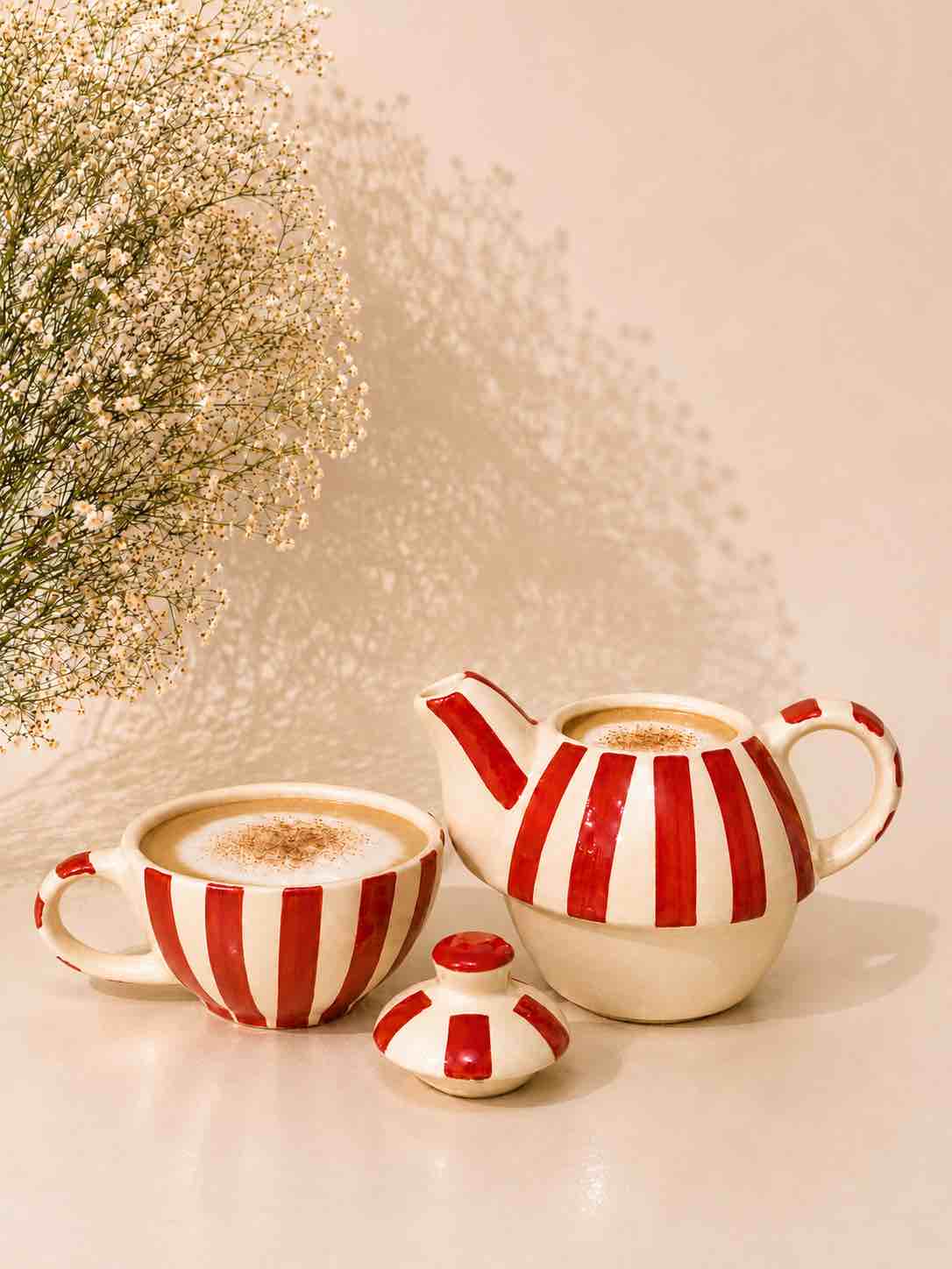 Red Check Teapot