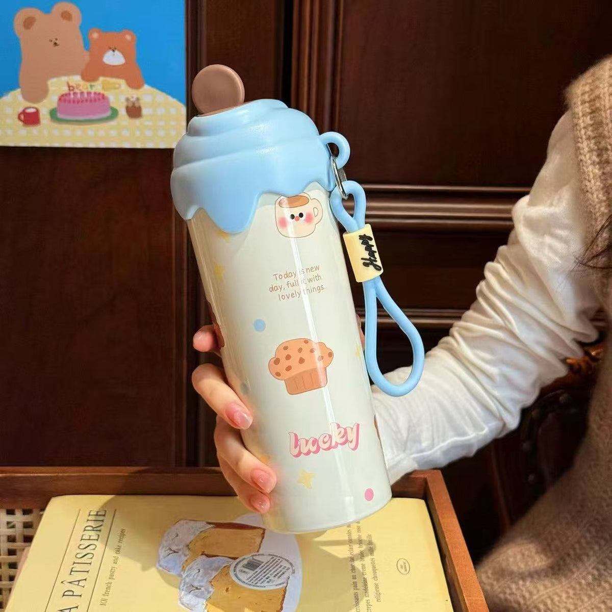 Dessert cute steel bottle 650ml