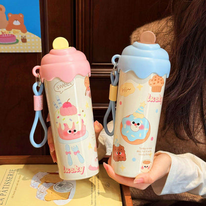 Dessert cute steel bottle 650ml