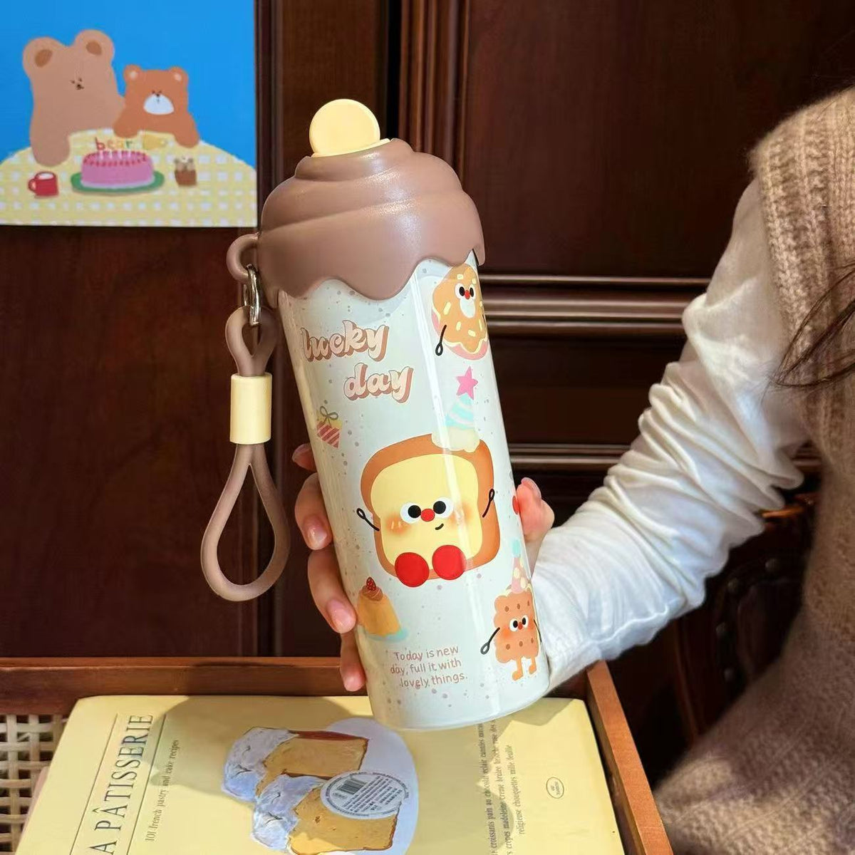 Dessert cute steel bottle 650ml