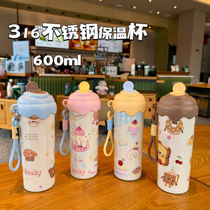 Dessert cute steel bottle 650ml