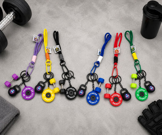 Gym Dumbbel Keychain(only black)