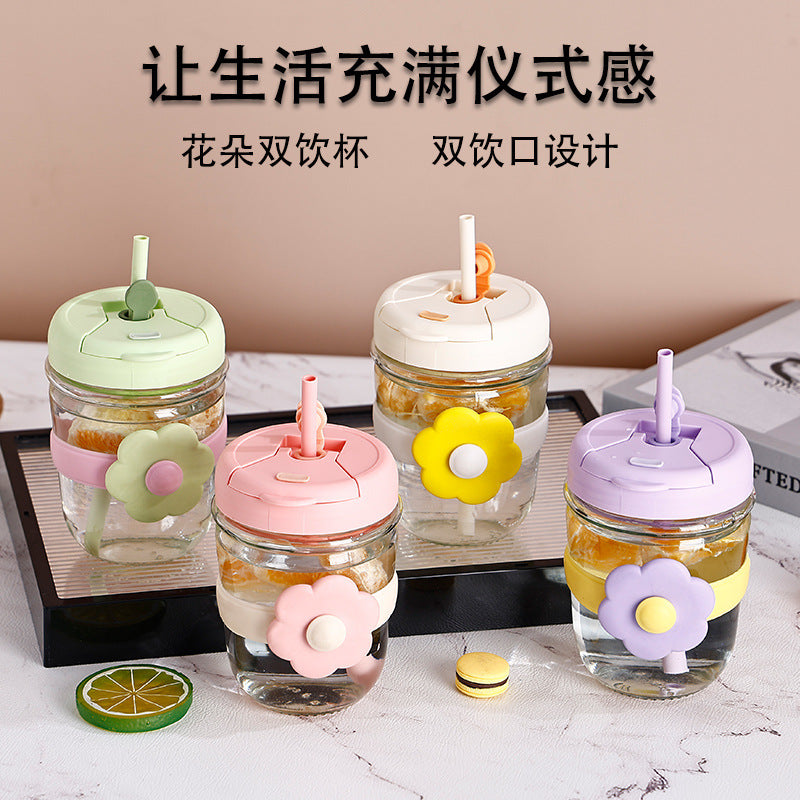 Flower Glass Sipper