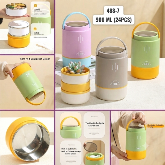 Pastel STEEL LUNCH BOX 6598