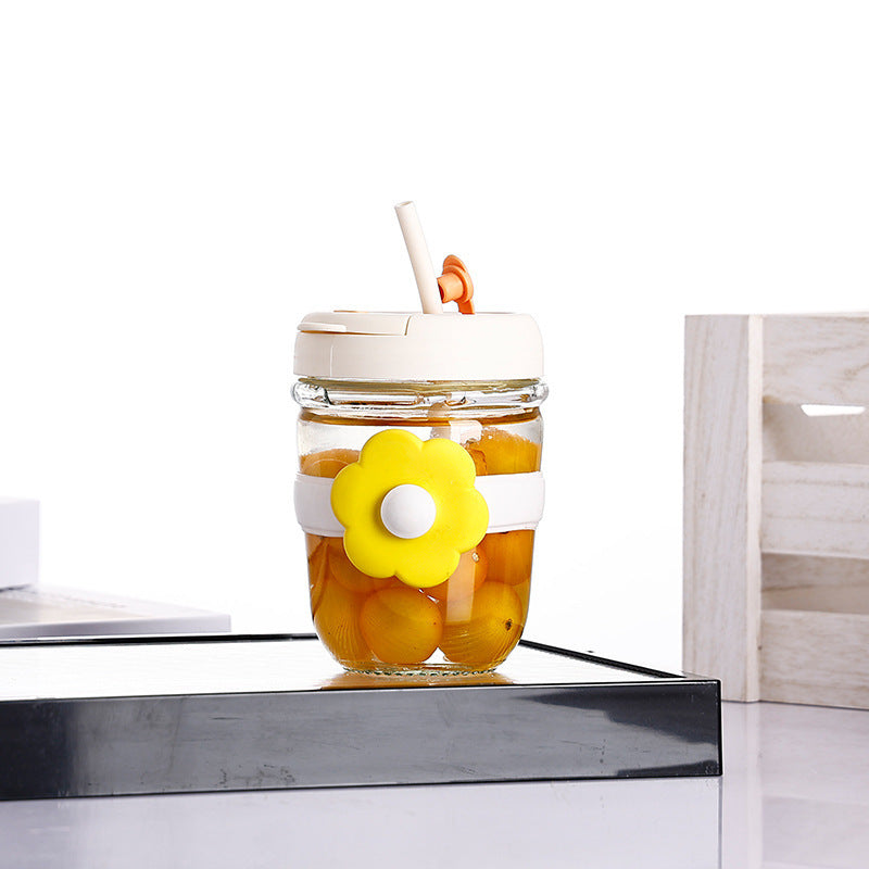 Flower Glass Sipper