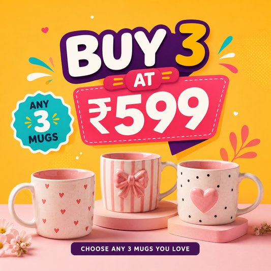 Any 3 Mugs for ₹599