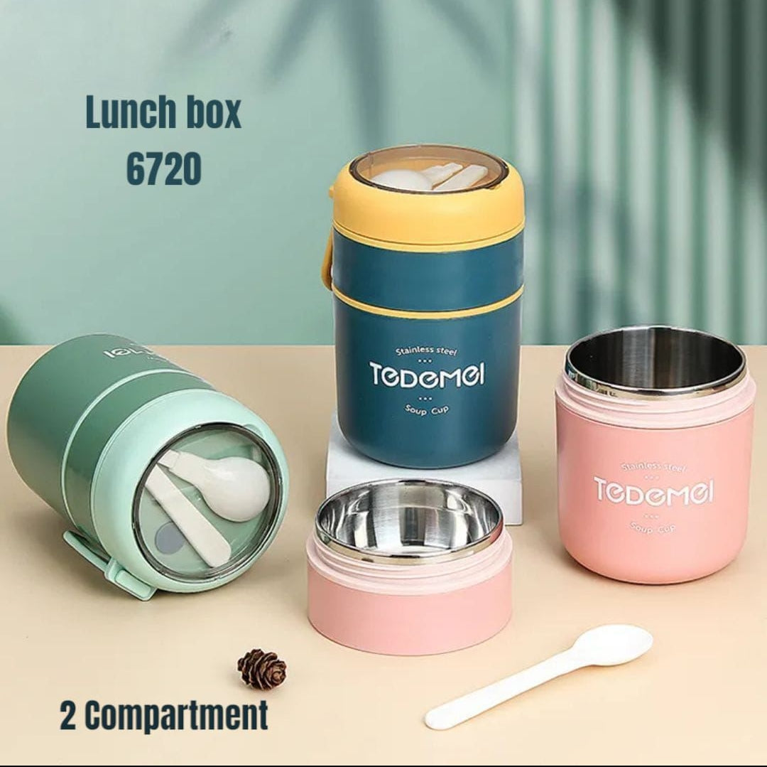 Steel Lunch Box Double layer