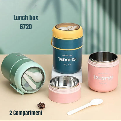 Steel Lunch Box Double layer