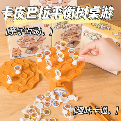 Capybara Balance Tree Stacking Game