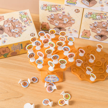 Capybara Balance Tree Stacking Game