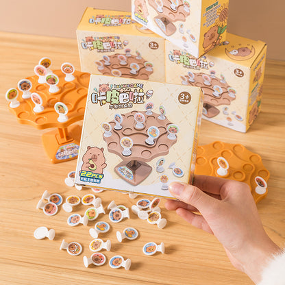 Capybara Balance Tree Stacking Game