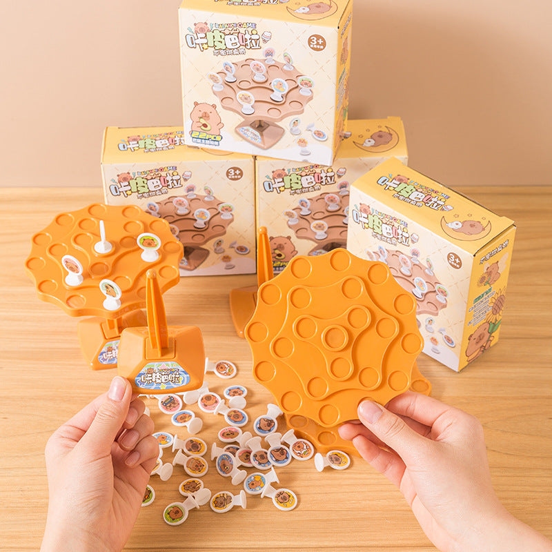 Capybara Balance Tree Stacking Game