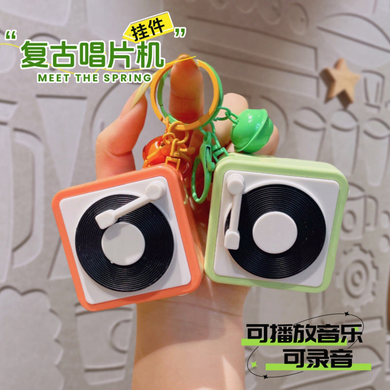 Retro Player Musical & Voice Recorder Keychain