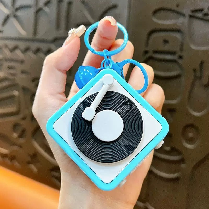Retro Player Musical & Voice Recorder Keychain