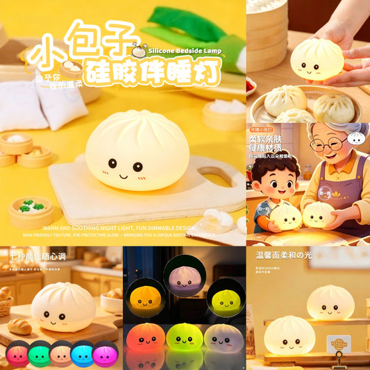 Dumpling Squishy Silicone Touch Lamp