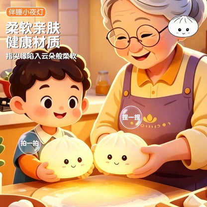 Dumpling Squishy Silicone Touch Lamp
