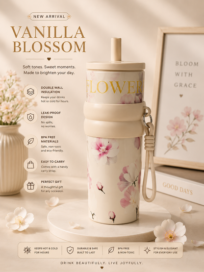 🌸Flower Insulated Sipppers