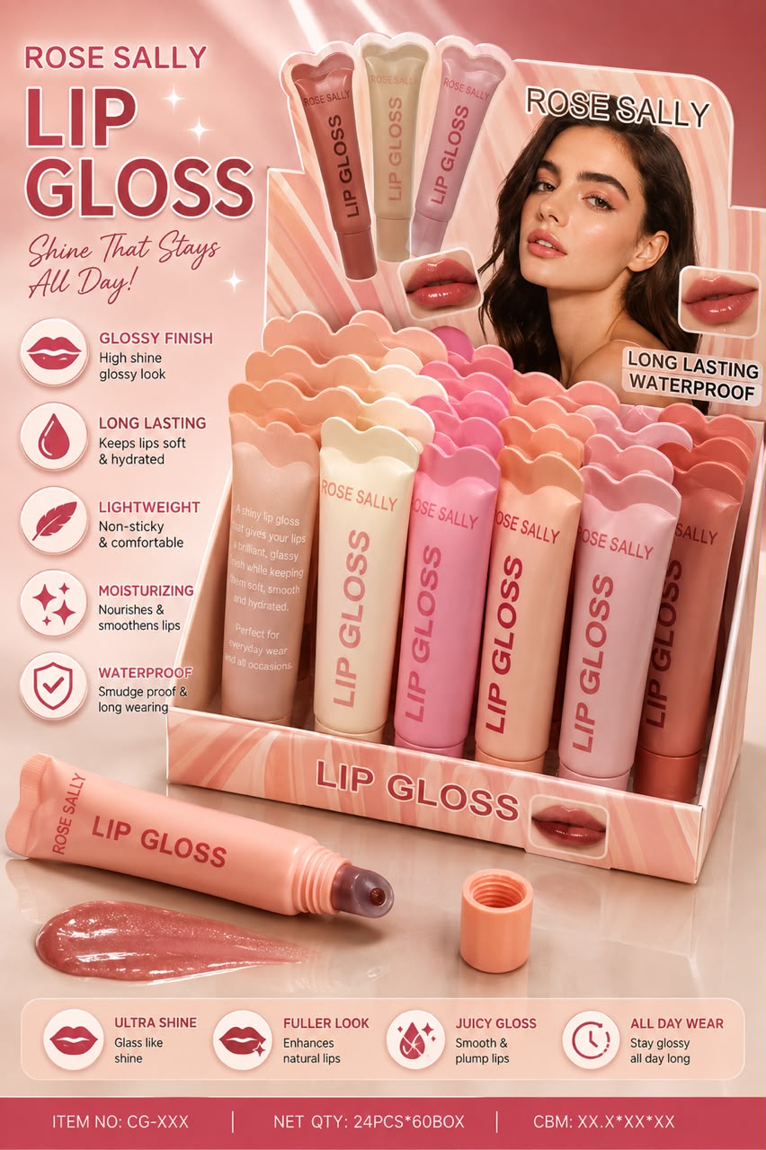 Rose Sally Lipgloss