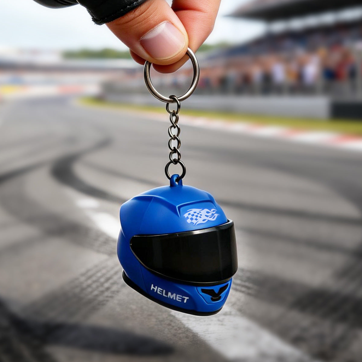 Helmet Led Keychain