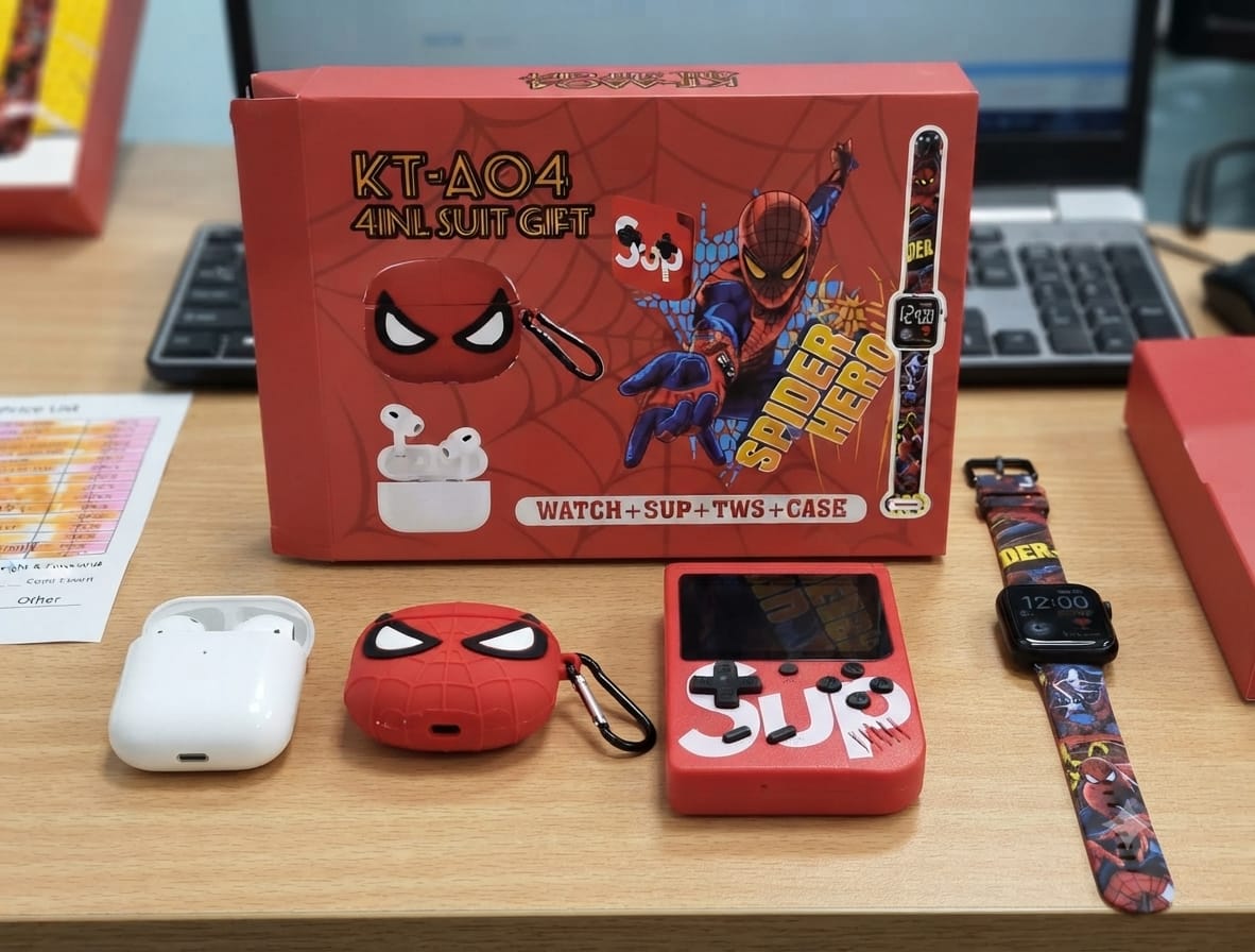 Spiderman Earbuds SUP game combo