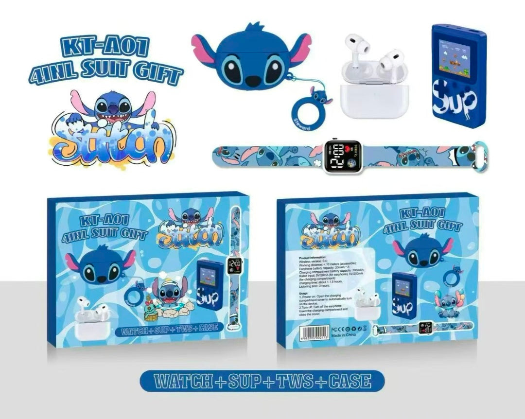 Stitch earbuds game combo