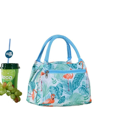 Printed Flower Lunch Bag