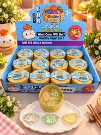 Glitter dumpling mini squishy set of 3
