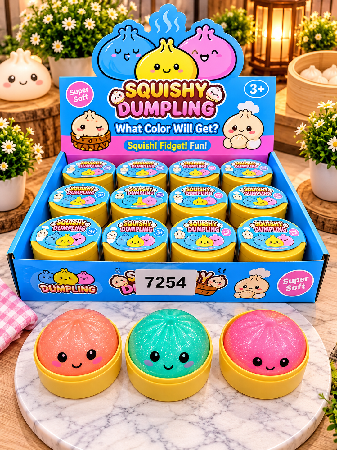 Dumpling Small Glitter Squishy