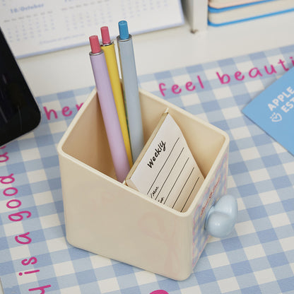 Pastel Gingham Organiser