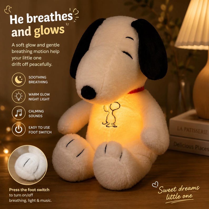 Snoopy Breathing Soft Toy
