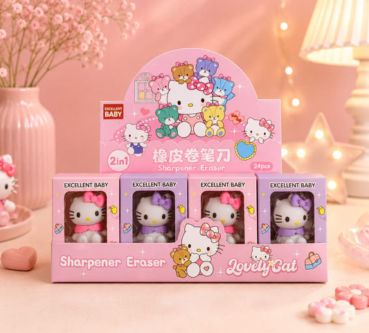 Hello Kitty Sharpner + Eraser