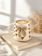 Brown Heart Bow Mug