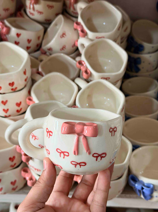 Pink Large Bow Coffee Mug