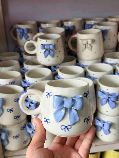 Blue Bow Mug