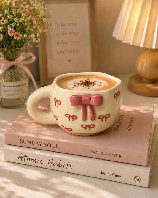 Pink Large Bow Coffee Mug