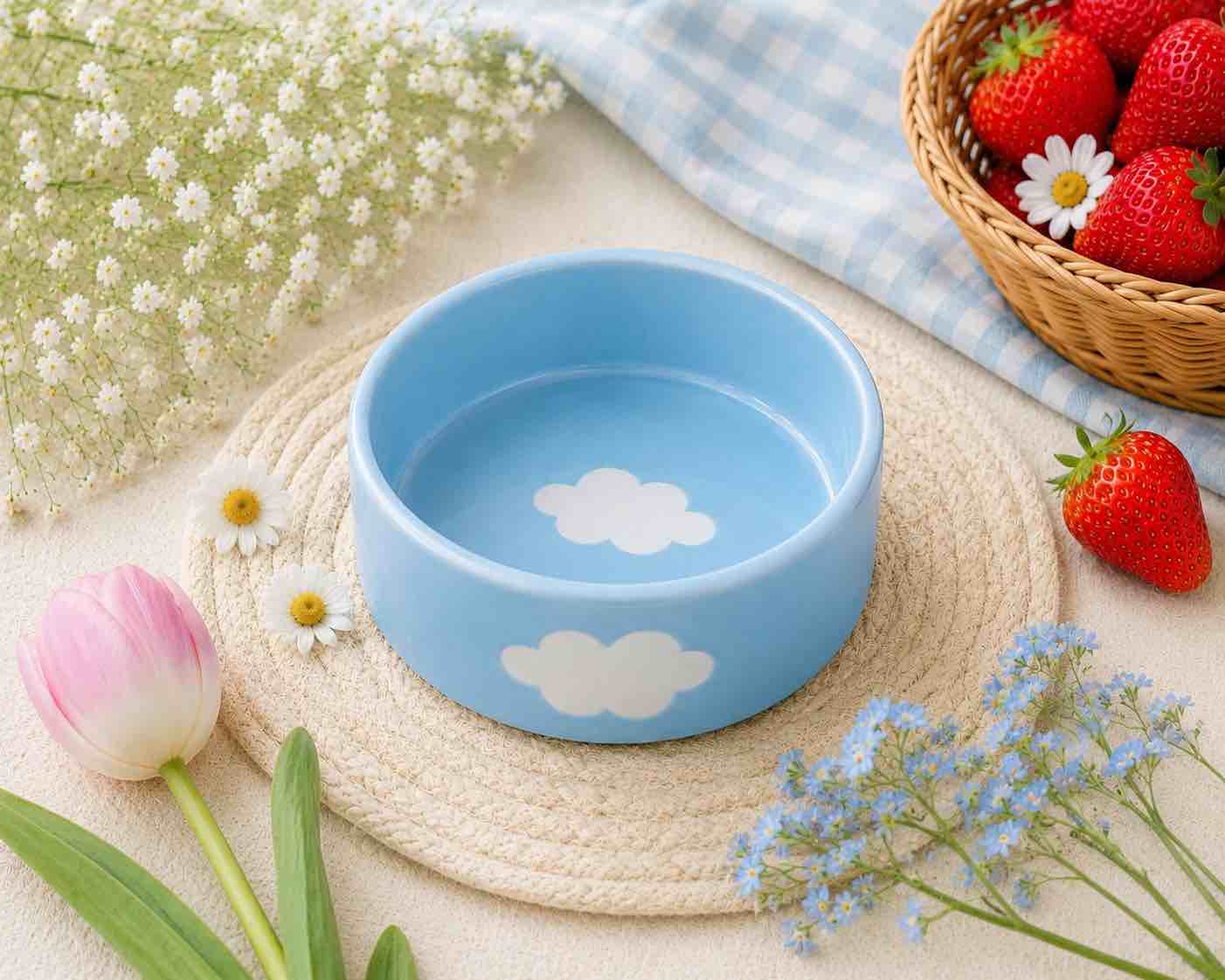 Sky Blue Ceramic Bowl