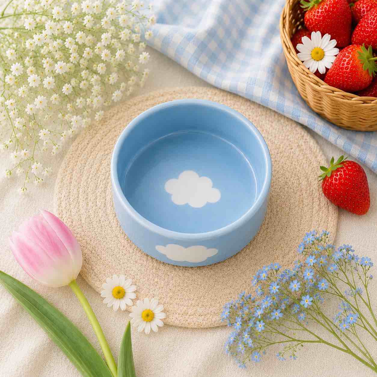 Sky Blue Ceramic Bowl