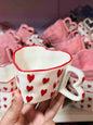 Red Heart Shape Mug