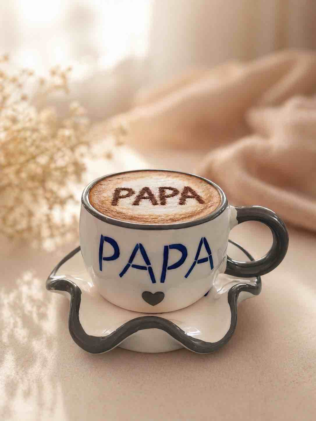 Papa Mug & Saucer
