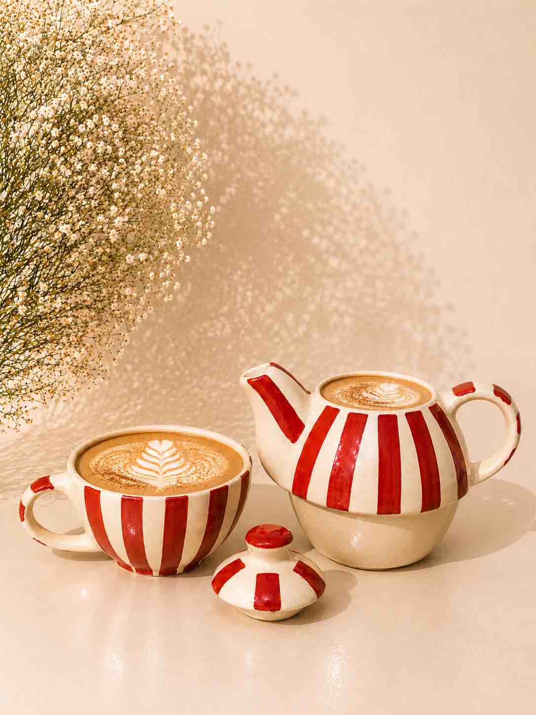 Red Check Teapot