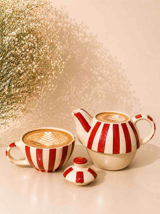 Red Check Teapot